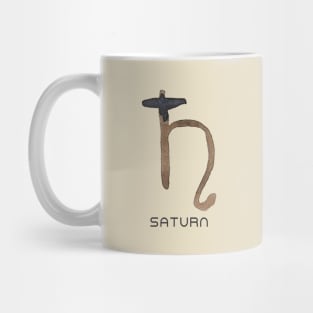 SATURN - WATERCOLOR SOLAR SYSTEM SYMBOL Mug